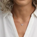 ⁦שרשרת כסף עלה מיוחדת⁩ – תמונה ⁦2⁩