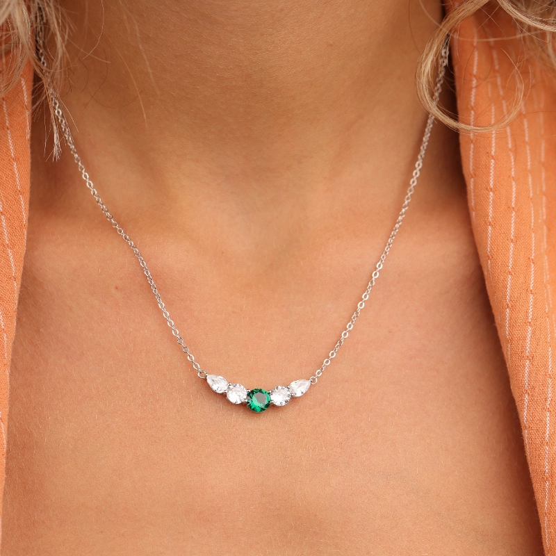 1081-32silver-necklaces.webp שרשרת כסף טיפות – תמונה 1