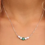 ⁦שרשרת כסף טיפות⁩ – תמונה ⁦2⁩