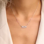 ⁦שרשרת כסף JETEM תליון תליון "אמא"⁩ – תמונה ⁦2⁩