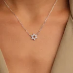 ⁦שרשרת כסף מגן דוד שתי וערב⁩ – תמונה ⁦4⁩