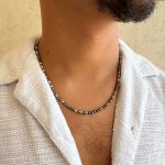 ⁦שרשרת לגבר חרוזים עין הנמר⁩ – תמונה ⁦3⁩